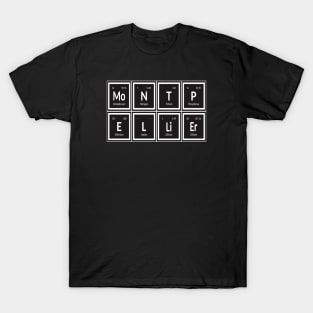 Montpellier City | Periodic Table of Elements T-Shirt